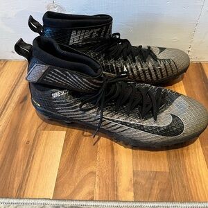 Nike Lunarbeast Nike Skin Black and Gray Football Cleats, size 14, see pics, GUC